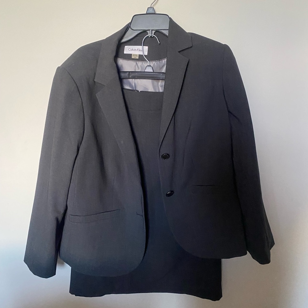 Gray Calvin Klein Suit